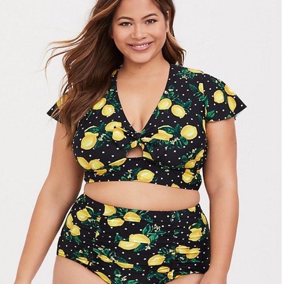 torrid lemon swimsuit